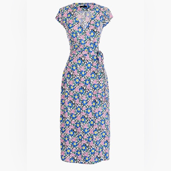J. Crew|True wrap floral maxi dress in boho ditsy floral print•••Size XL,PRETTY! - Picture 1 of 11